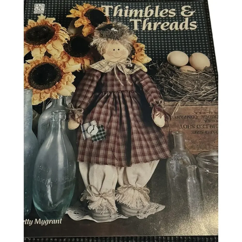 4 DPC Leaflets Sewing Pattern Cross Stitch Stardust Angel Thimbles Threads
